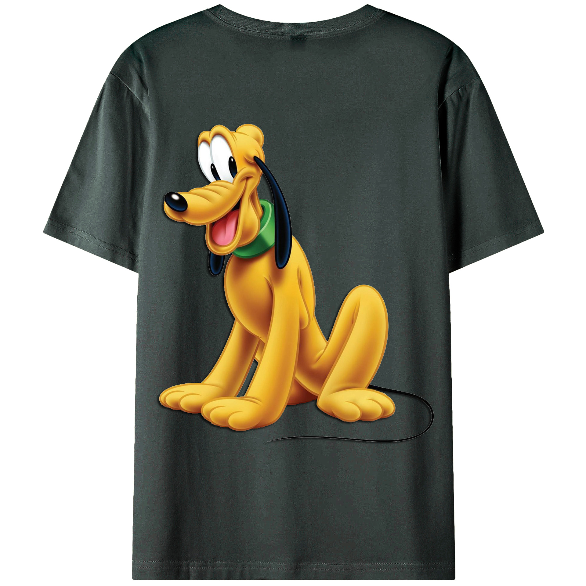 ミッキーマウス Mickey Mouse 綿100％ メンズ半袖Tシャツ（バックプリント） 通気性